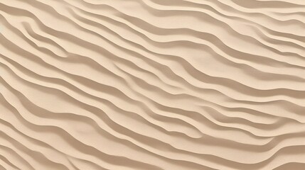 Seamless white sandy beach or desert sand dunes tileable texture. Boho chic light brown clay colored summer repeat pattern background, generative AI