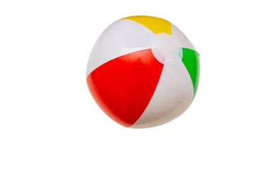 Fototapeten Strand Colorful beach ball isolated on transparent background, PNG,   © Rawf8