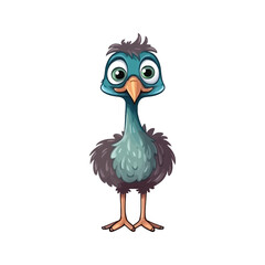 Adorable Emu: Cute 2D Emu Illustration
