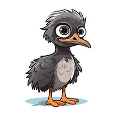 Adorable Emu: Cute 2D Emu Illustration