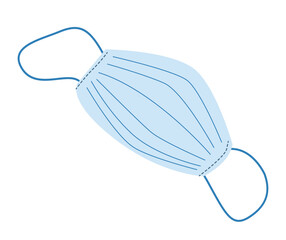 medical mask for protection on a white background