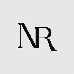 Initial Letter N R Logo Design Outstanding Creative Modern Symbol Sign