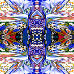 Seamless colorful butterfly pattern, abstract colorful pattern, animal print.