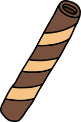 chocolate dessert hand draw