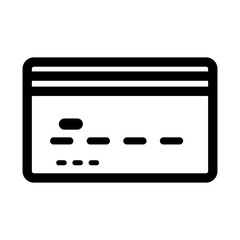 Simple credit card payment icon. Contactless payment. Vector.