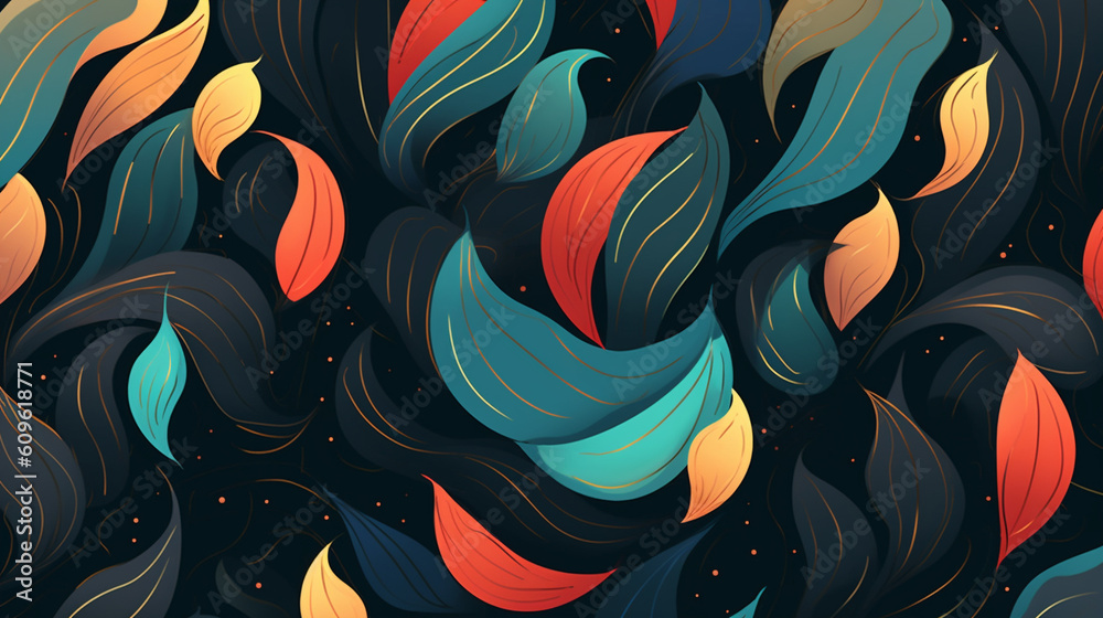 Wall mural abstract dark atmosphere pattern pattern
