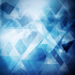 Obraz premium Background abstract blue and white triangle