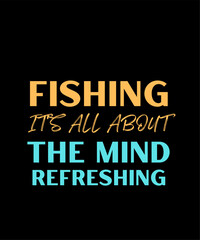 Fishing Typography T shirt Design