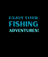 Fishing Typography T shirt Design