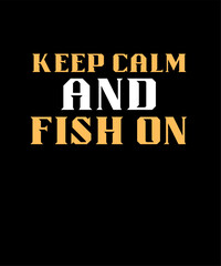 Fishing Typography T shirt Design