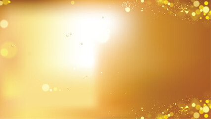 Golden abstract background. Sparkling stars light background
