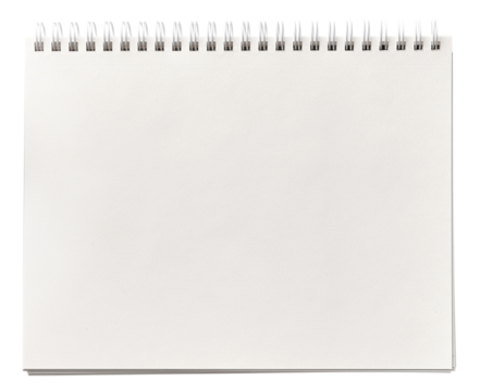 Blank White Spiral Notebook Stock Photo - Image of cover, page: 43865526