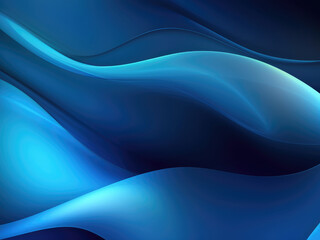 Fototapeta premium Abstract blue background with smooth lines