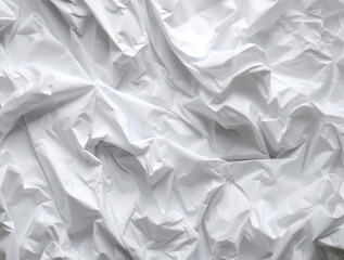 Fototapeta premium White crumpled paper texture background