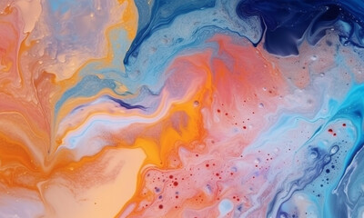 Abstract art paint background with liquid fluid grunge texture. 