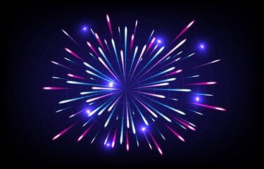 Meteor rain with falling glowing comets, Neon Light Particles, technology, network concept, falling glowing neon lights. Abstract light digital background. EP.3