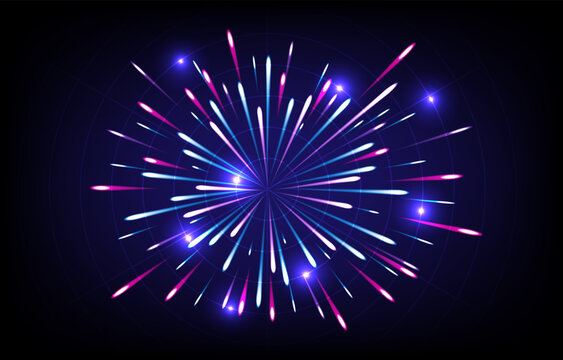Meteor rain with falling glowing comets, Neon Light Particles, technology, network concept, falling glowing neon lights. Abstract light digital background. EP.3