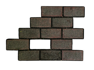 Brick wall, isolated. Place to insert text