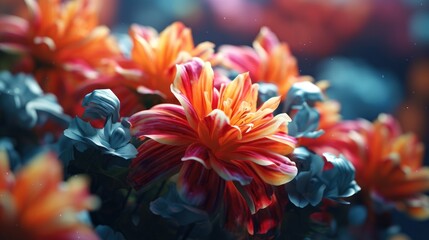 Naklejka na ściany i meble anemone flower