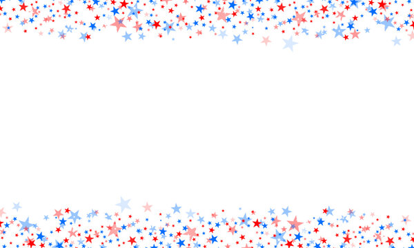 4th of july falling stars background patriotic red white and blue falling stars isolated transparent background