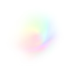 Abstract ethereal colored light overlay effect on transparent background © HTGanzo