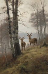 deer in the woods