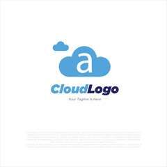 Cloud logo template vector illustration