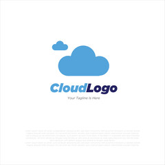 Cloud logo template vector illustration