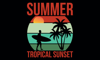 retro vintage t shirt design striped sunset graphics. you can edit and use in your projects