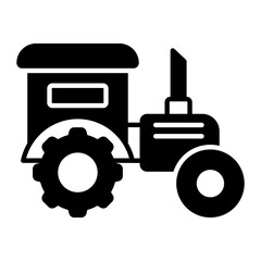 Tractor Glyph Icon
