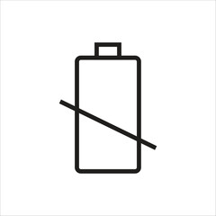 battery icon vector logo template
