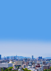 Obraz premium Landscape of Fukuoka city in Japan