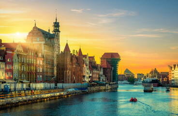 Fototapeta premium Canal in Gdansk