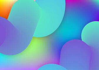 Fluid shape background with liquid dynamic elements.