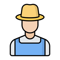 Farmer Line Color Icon