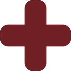 Medical and healthcare icons, symbol medical device in hospital. red icons flat style