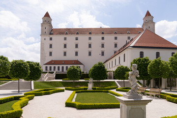 Fototapeta na wymiar Bratislava Castle, the main castle of Bratislava, the capital of Slovakia.