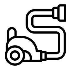  Vacuum,  Cleaning appliance, Floor vacuuming, Vacuum cleaner, Suction power Icon lineal