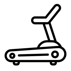  Treadmill,  Indoor exercise, Running machine, Cardio workout, Treadmill features Icon lineal