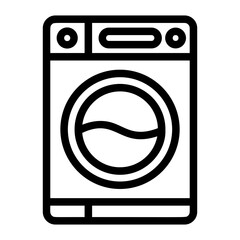  Washing Machine,  Laundry appliance, Clothes washer, Spin cycle, Washing programs Icon lineal