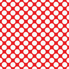 Fototapeta na wymiar Seamless vector pattern dot circle illustrator balance dot circle cute vertical white and red color dot circle red wallpaper.