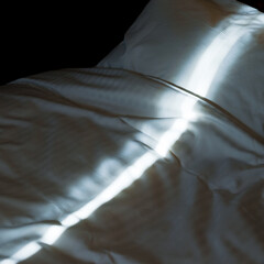 Morning bright light in bed room 