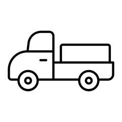 Agriculture Van Outline Icon