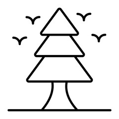 Tree Outline Icon