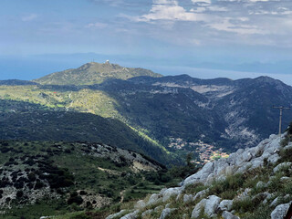 Fototapeta premium Panoramic view on the island of Lefkas in Greece