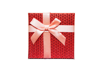 Beautiful gift box with ribbon