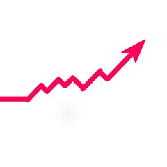 business growth graph  stock chart up and down