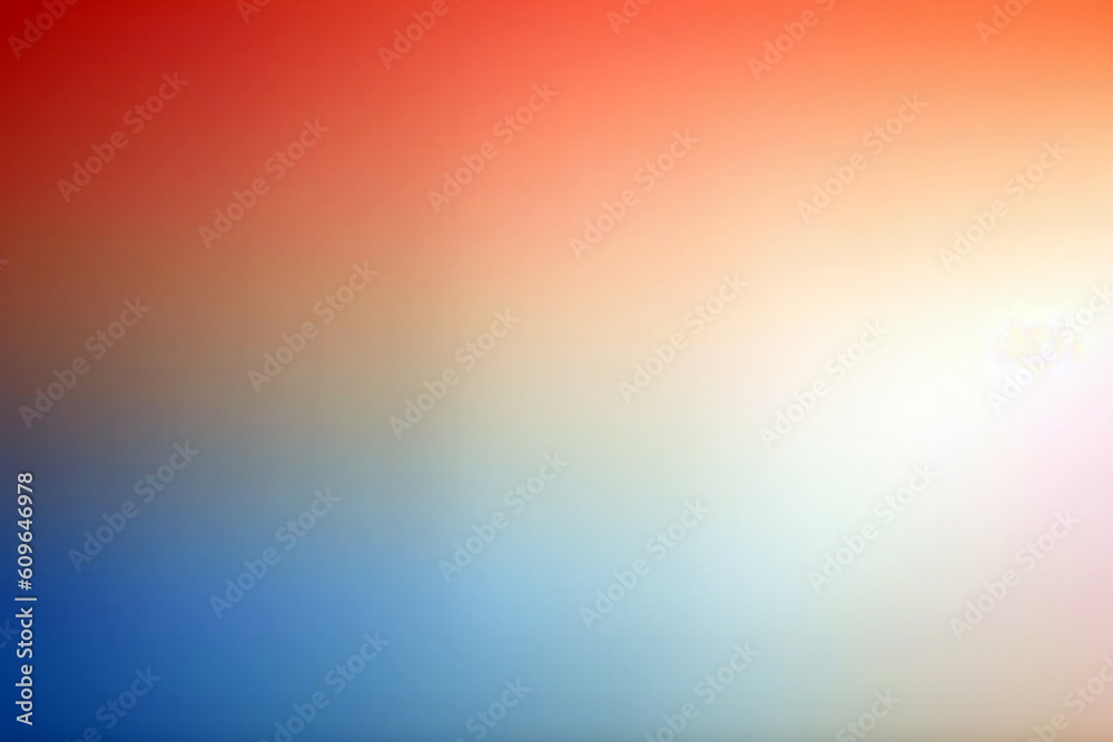 Poster Gradient red and blue colorful background. Defocused abstract gradient background for your design.