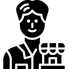 merchant solid icon