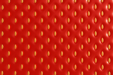 3d rendering of red strawberry for abstract texture and background. 3d fruit background concept.
